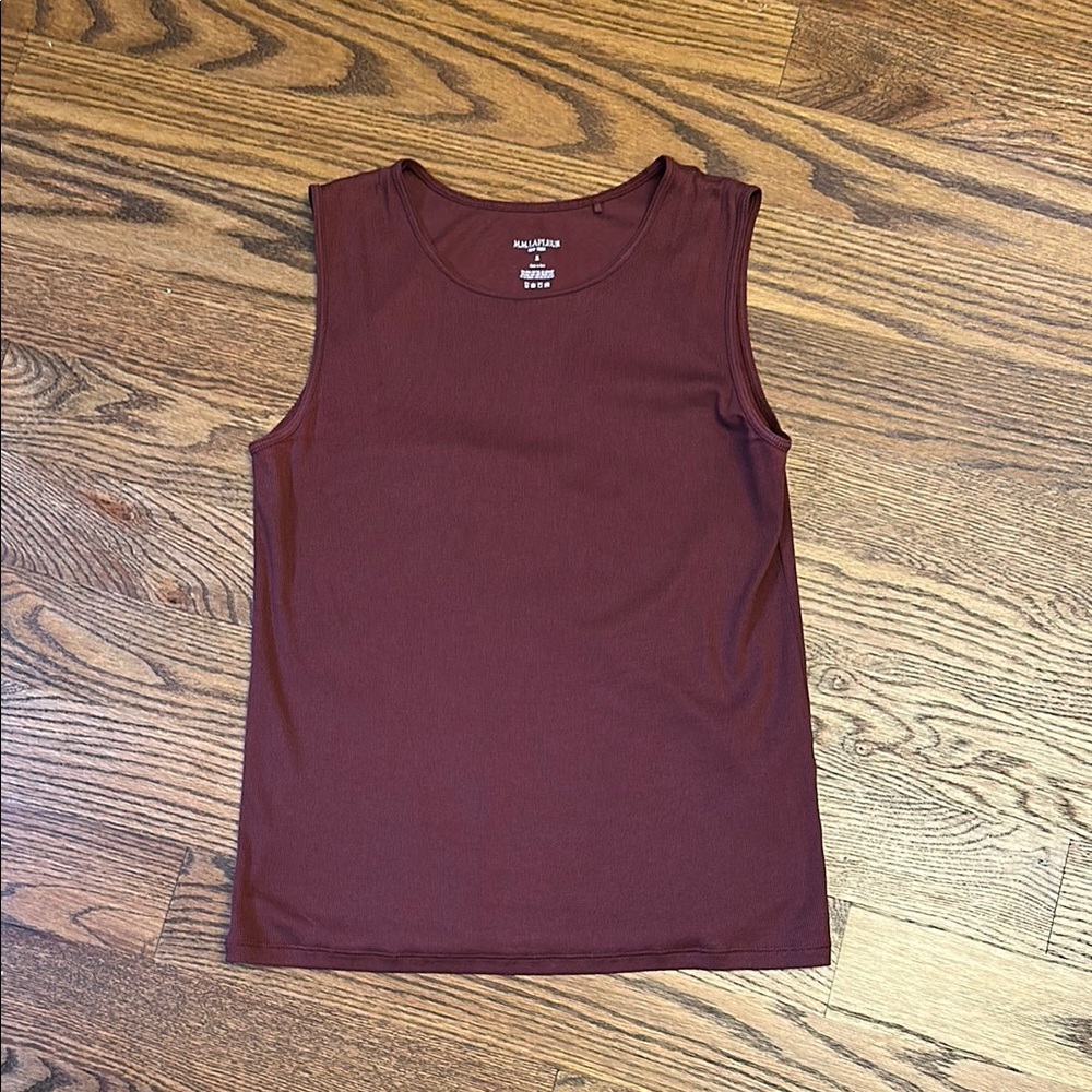 EUC MM Lafleur Rich Maroon Paige Tank Top; M